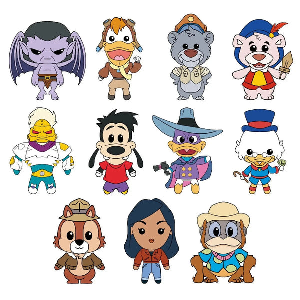 Disney 90's Cartoons Figural Foam Bag Clip Series 1 Blind Bag Pack Keychain