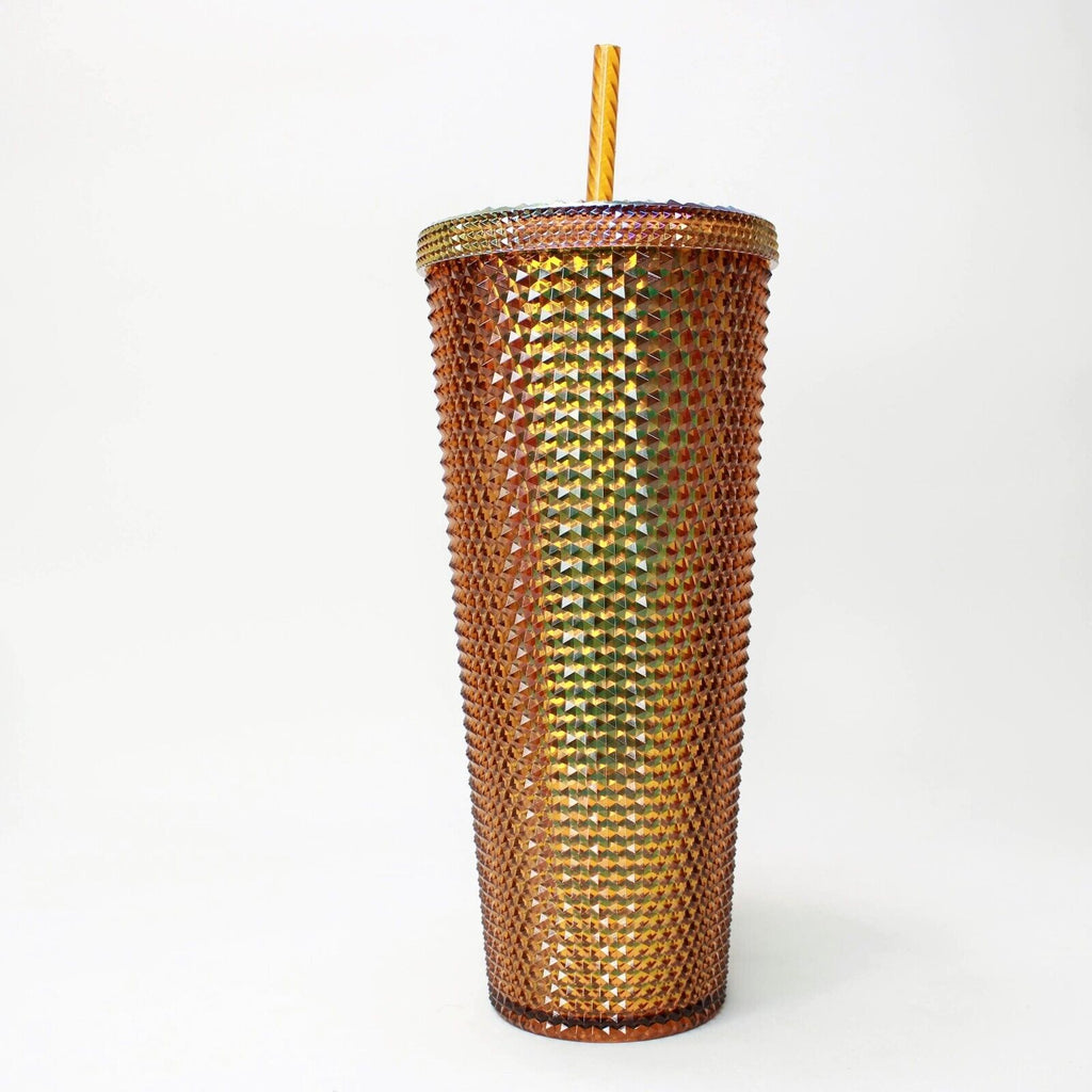Starbucks 50th Anniversary Gold Studded Cold Cup Tumbler - 24oz – Blueberry  Cat