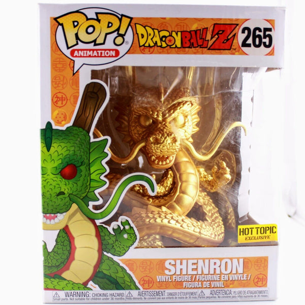 Funko Pop Dragonball Z Gold Shenron 6” Hot Topic Exclusive Figure #265