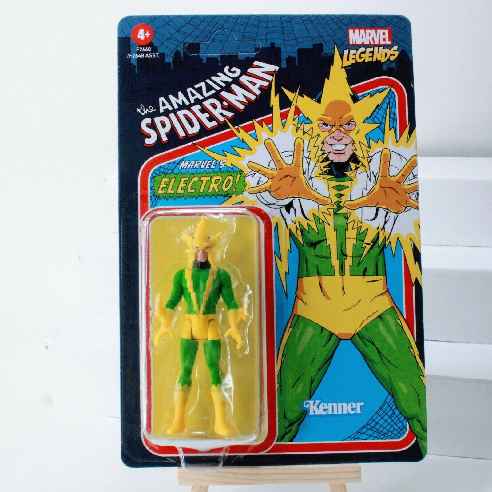 Marvel Legends Retro Collection Spider-Man Electro - 3.75" Action Figure Kenner