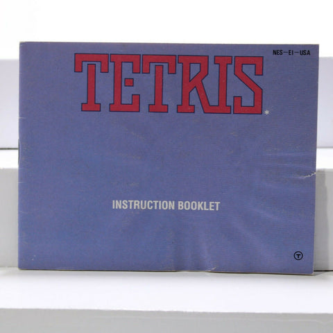 Nintendo NES Manual only - Tetris