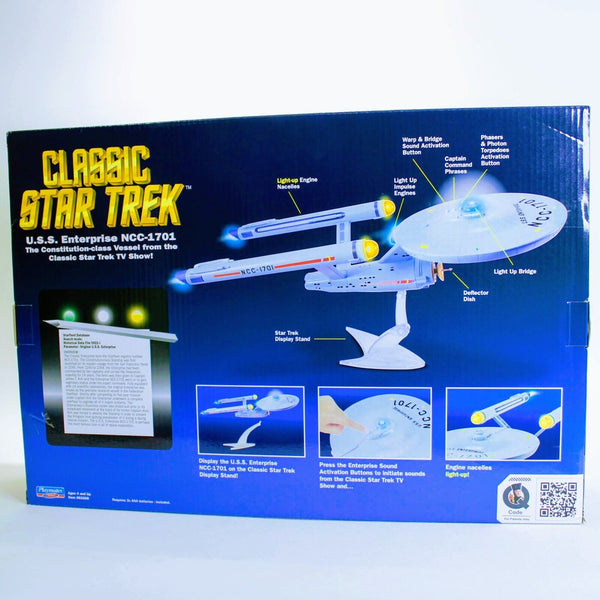 Star Trek U.S.S. Enterprise NCC-1701 Playmates Electronic 18" / Vehicle