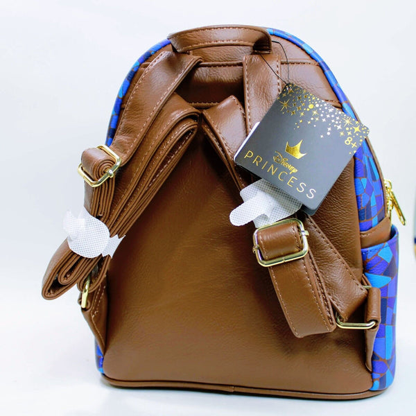 Loungefly Disney Beauty & The Beast Stained-Glass Window Exclusive Backpack Bag