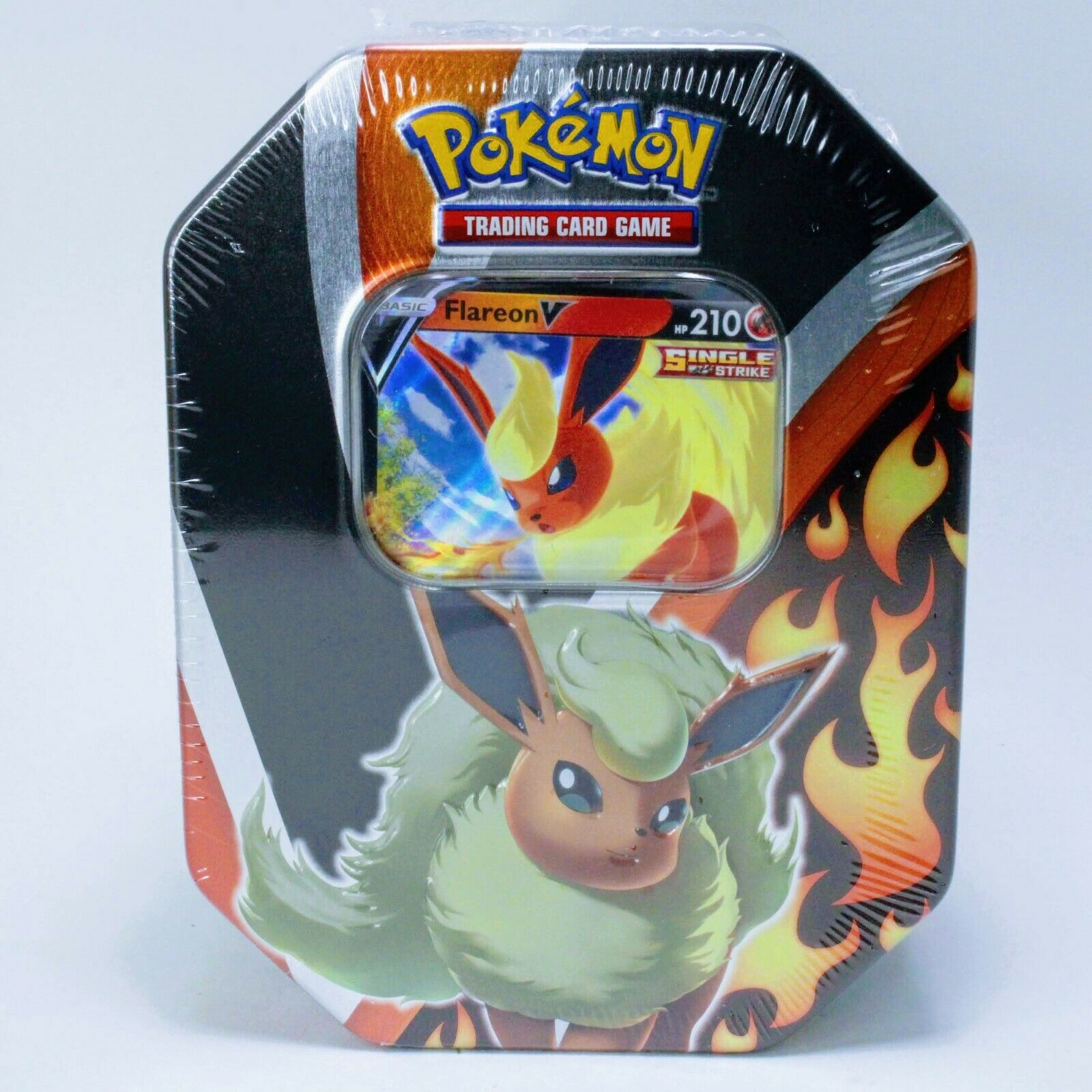 Pokemon Tcg Cards 2021 Eevee: Evolutions Tin Factory Sealed Flareon V Blueberry Cat Pokemon Tcg Cards 2021 Eevee: Evolutions Tin Factory Sealed Flareon V Blueberry Cat
