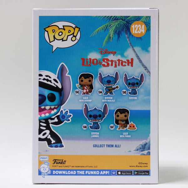 Funko Pop Disney Lilo & Stitch: Skeleton Stitch CHASE Glow GITD Vinyl Figure