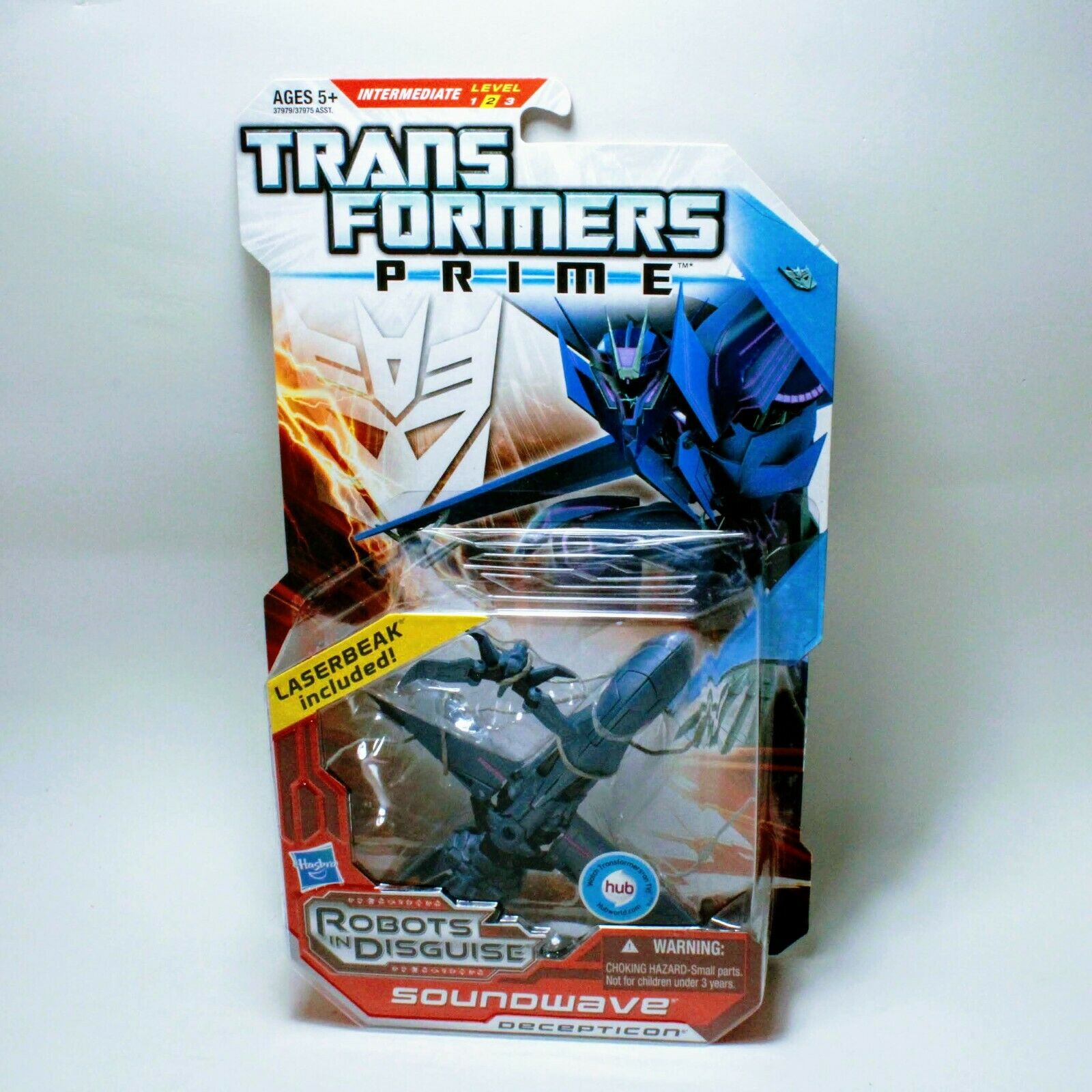 Transformers Prime Soundwave - Robots in Disguise Deluxe Figure w/ Laserbeak