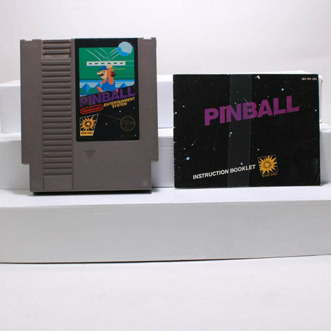 Nintendo NES Game with Manual - Pinball - Cleaned, Tested & Working