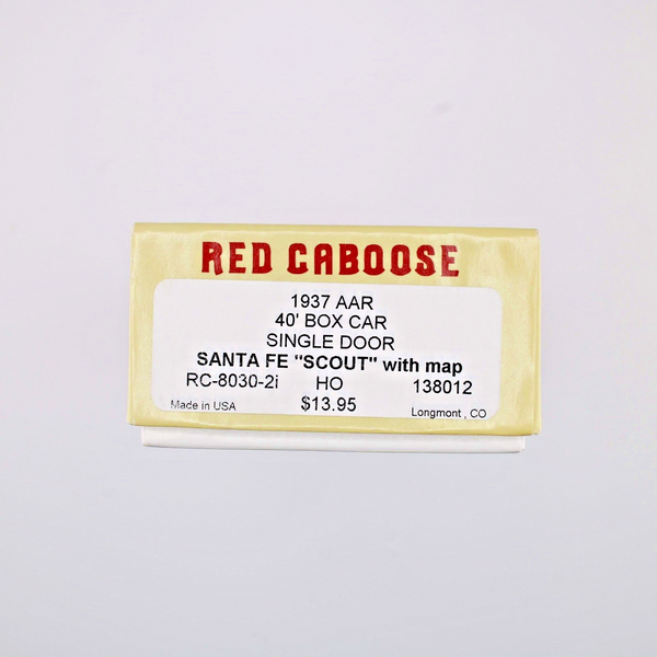 HO scale - ATSF 138012 - Red Caboose - Sanat Fe 40' AAR Box Car Kit