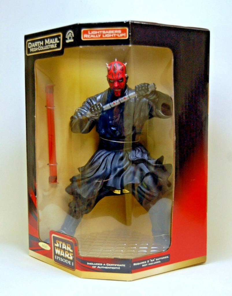 Star Wars Maul Mega-Collectible Episode 1 w/ light-up Lightsab Blueberry Cat