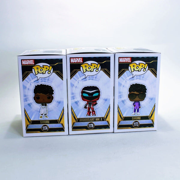 Funko Pop Marvel Black Panther Wakanda Forever Set of 3 - Shuri & Ironheart MK2