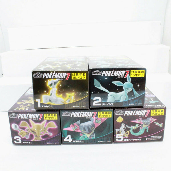 Pokemon Bandai Shodo - Vol.7 Action Figure Complete Set Arceus Glaceon Dragapult