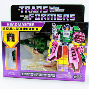 Transformers G1 Retro Headmaster Skullcruncher w/ Grax Reissue Exclusive Figure