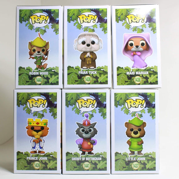 Funko Pop Disney Robin Hood Complete Set of 6 - Friar / John / Maid Marian ++