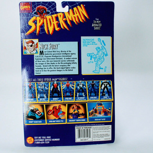 Spider-man Marvel Comics Animated Nick Fury - Vintage Toybiz 4.75" Action Figure