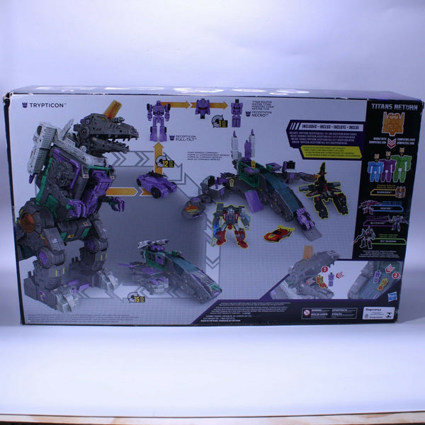 Transformers Titans Return Decepticon Trypticon Complete w/ Necro & Full-Tilt