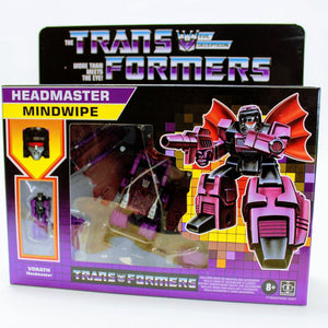 Transformers G1 Retro Headmaster Mindwipe w/ Decepticon Vorath Original Reissue