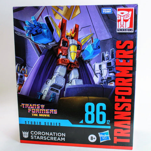 Transformers The Movie Coronation Starscream - Studio Series 86 Figure w/ Crown