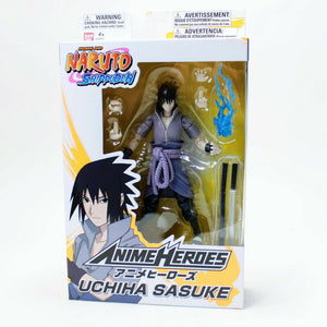 Bandai Anime Heroes Naruto Shippuden Uchiha Sasuke w/ Effects 6" Action Figure
