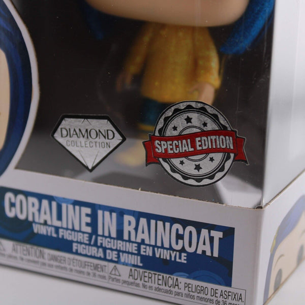 Funko POP Movies Coraline in Raincoat Diamond Glitter Exclusive Figure #423