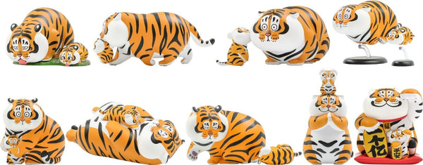 52Toys Fat Tiger Pang Hu & Baby Blind Box Figure Toys - Receive 1 of 9 Styles