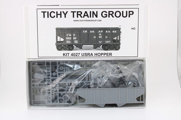 HO scale - 30' URSA 2 Bay Hopper Car - Tichy - Kit 4027
