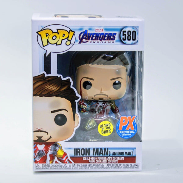 Funko Pop Avengers Endgame: I Am Iron Man Glow in The Dark Deluxe Figure # 580