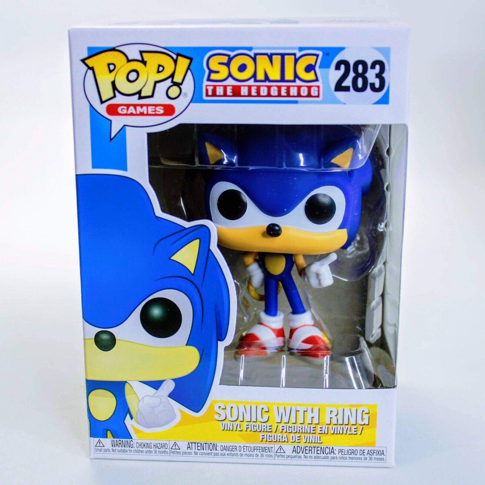 Funko Pop! Games Sonic the Hedgehog with Ring - Sega Vinyl Figure # 283