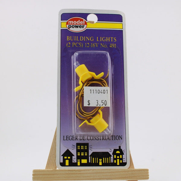 HO Scale Model Power #491 Building Lights (2 pcs) 12-16V - unopened