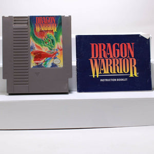 Nintendo NES Game with Manual - Dragon Warrior - Cleaned, Tested & Working