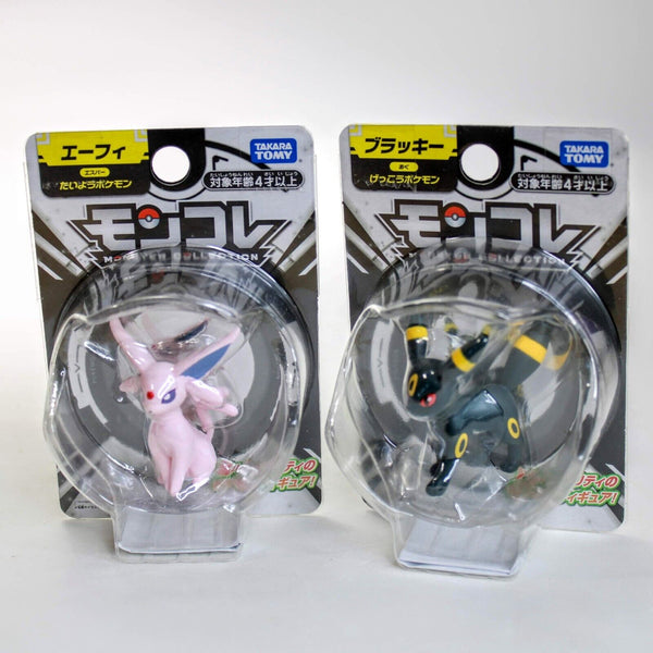 Pokemon Espeon and Umbreon 2" Figure Set of 2 - Moncolle Series