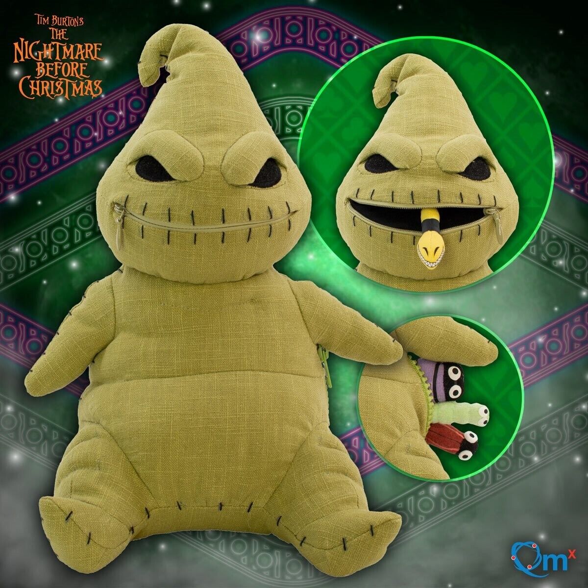 Nightmare Before Christmas Oogie Boogie - Zippermouth 9" Plush w/ Snake Tongue