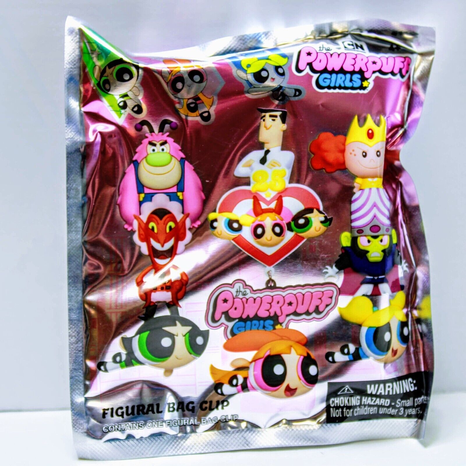 Powerpuff Girls Anime 3D Figural Foam Bag Clip Cartoon Network Blind Keychain