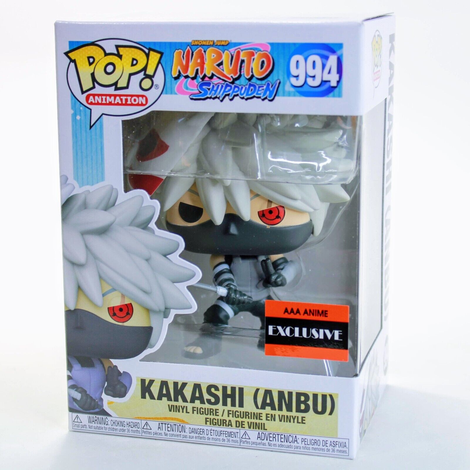 Funko Pop Naruto Shippuden Kakashi Hatake (Anbu) AAA Exclusive Vinyl Figure #994