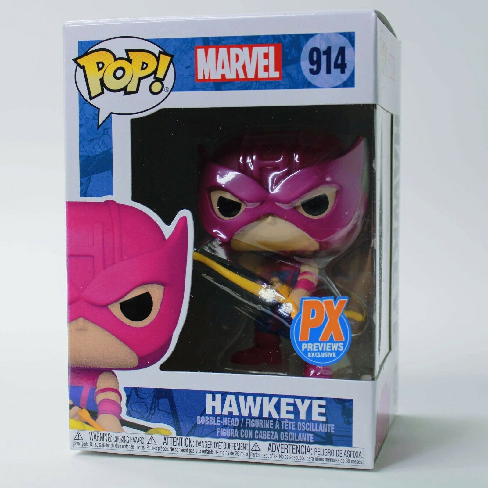 Funko Pop! Marvel Classic Hawkeye Vinyl Figure / Bobble-Head PX Exclusive # 914