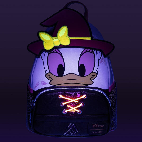 Loungefly Disney Daisy Duck Witch Halloween Mini Backpack / Bag GITD Exclusive