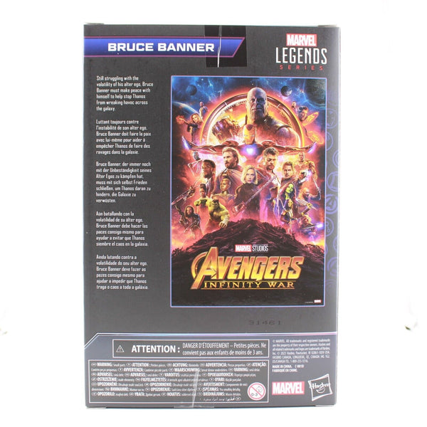 Marvel Legends Avengers Infinity Saga Bruce Banner - 6" Hulk Action Figure