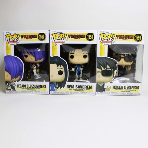 Funko Pop Animation Trigun Set of 3 Wave 2 - Nicholas D Wolfwood / Legato / Rem