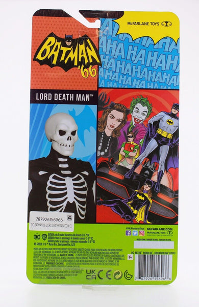 Mcfarlane Toys Batman 66' Lord Death Man Chase ( Comic ) Platinum Edition Figure
